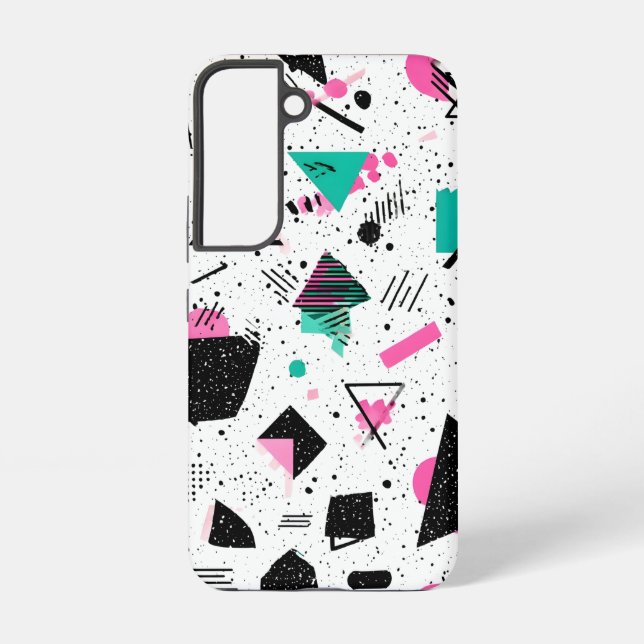 Funda Para Samsung Galaxy Retro Memphis Geometric Pattern (Reverso )