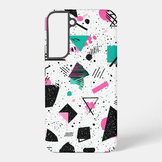 Funda Para Samsung Galaxy Retro Memphis Geometric Pattern (Reverso )