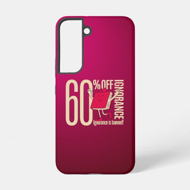 Funda Para Samsung Galaxy Retro Whimsical Bookish Ignorance is Banned (Reverso )