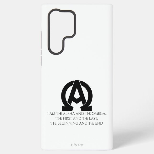 Funda Para Samsung Galaxy Revelación 22:13: Soy el Alfa y la Omega (Reverso )