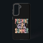 Funda Para Samsung Galaxy S21 Revelación de embarazo Chica preñado Baby Shower<br><div class="desc">Revelación de embarazo Chica preñado Baby Shower</div>