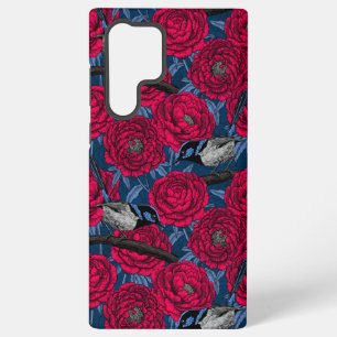 Funda Para Samsung Galaxy S22 Ultra Reyezuelos en las peonías