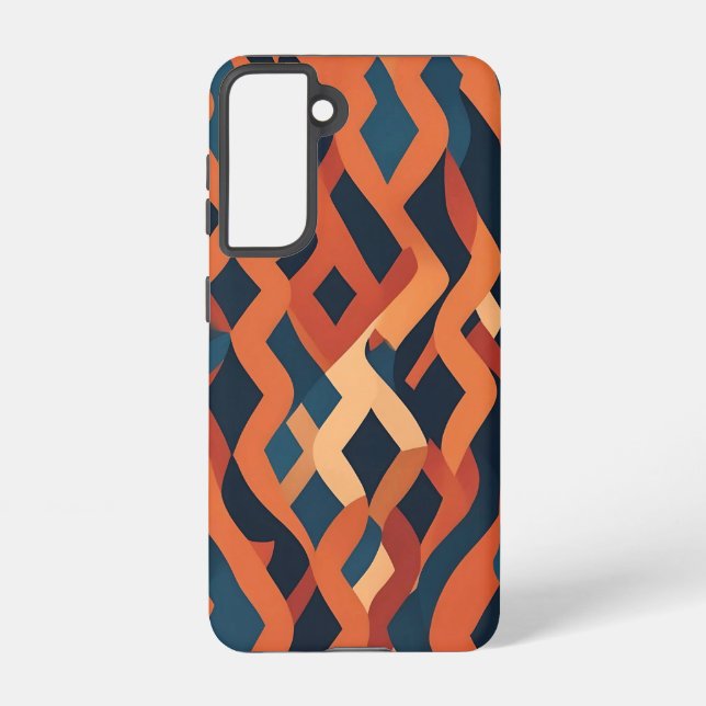Funda Para Samsung Galaxy Rhythmic Pattern inspired by Carpet Weaving (Reverso )