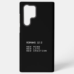 Funda Para Samsung Galaxy S22 Ultra Romanos 12:2 Nueva Mente Vida Creación Minimalista