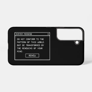 Funda Para Samsung Galaxy S22 Romanos 12:2 Ventana de Alerta de Computadora en B