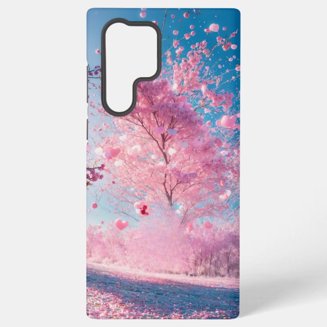 Funda Para Samsung Galaxy Romantic Sakura - Heart Blossom Phone Case (Reverso )