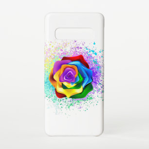 Funda Para Samsung Galaxy S10 Rosa arcoiris colorido