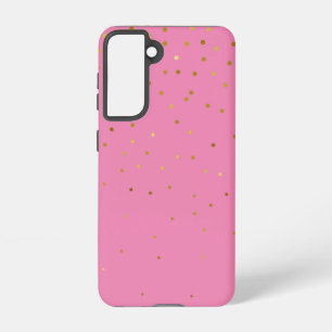 Funda Para Samsung Galaxy S21 Rosa de oro Purpurina moderno