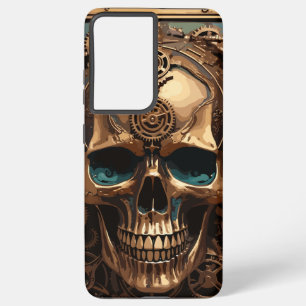 Funda Para Samsung Galaxy S21 Ultra Rosa de oro Skull