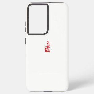 Funda Para Samsung Galaxy S21 Ultra Rosa Madder, diseño floral de Thunderbird