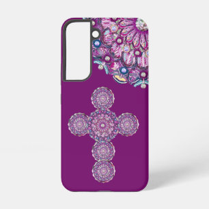 Funda Para Samsung Galaxy S22 Rosácea Roja Cardenal