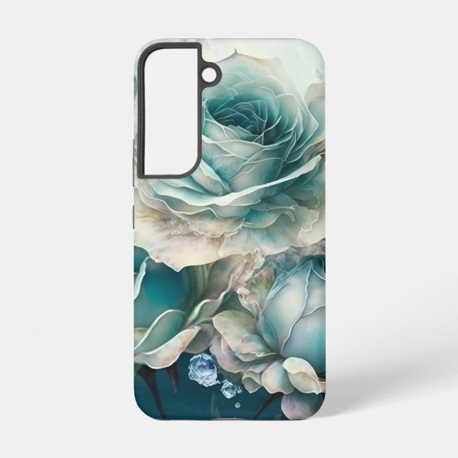 Funda Para Samsung Galaxy Rosas azules