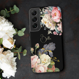 Funda Para Samsung Galaxy S22 Rosas e Iris Personalizadas Chic Vintage