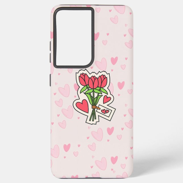 FUNDA PARA SAMSUNG GALAXY ROSAS EN SU FUNDA DE TELÉFONOS (Reverso )