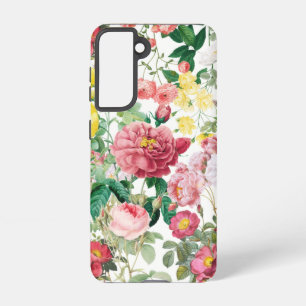 Funda Para Samsung Galaxy S21 Rosas florales Vintage Spring Garden