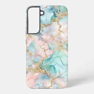 Funda Para Samsung Galaxy S22+ Rose Blue Gold Marble