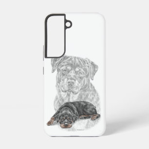 Funda Para Samsung Galaxy S22 Rottweiler Dog Art