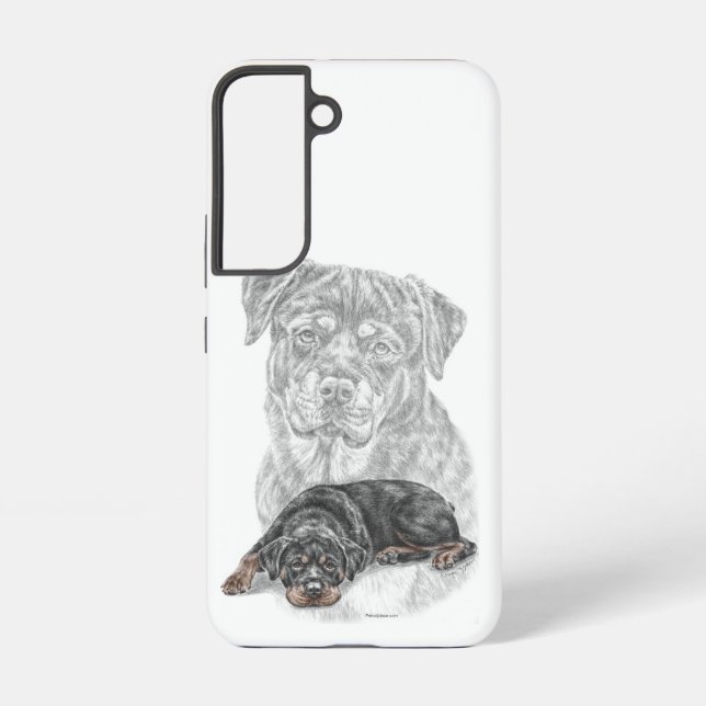 Funda Para Samsung Galaxy Rottweiler Dog Art (Reverso )