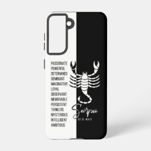 Funda Para Samsung Galaxy S21 Rótulo Escorpio Zodiac