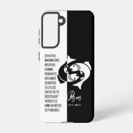 Funda Para Samsung Galaxy S21 Rótulo Pisces Zodiac