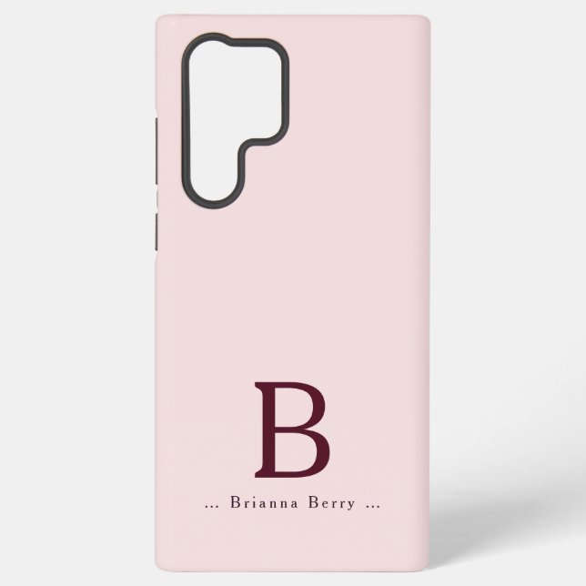 Funda Para Samsung Galaxy Rubor Monogram Elegant (Reverso )