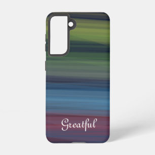 Funda Para Samsung Galaxy S21 Rústico elegante Multicolor Verde azulado Samsung