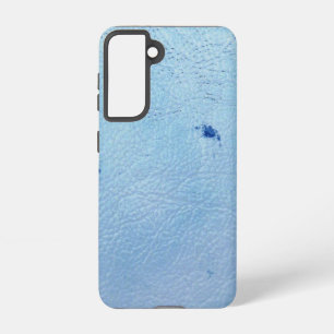 Funda Para Samsung Galaxy S21 Rústico Faux Blue Leather