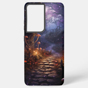 FUNDA PARA SAMSUNG GALAXY S21 ULTRA RUTA DE HALLOWEEN GÓTICO OSCURO