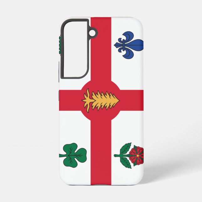 Funda para Samsung Galaxy S22 Bandera de Montreal (Reverso )
