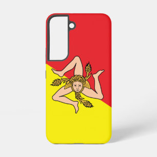 Funda para Samsung Galaxy S22 Bandera de Sicilia,