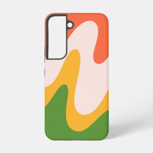 Funda para Samsung Galaxy S22 con formas fluidas o