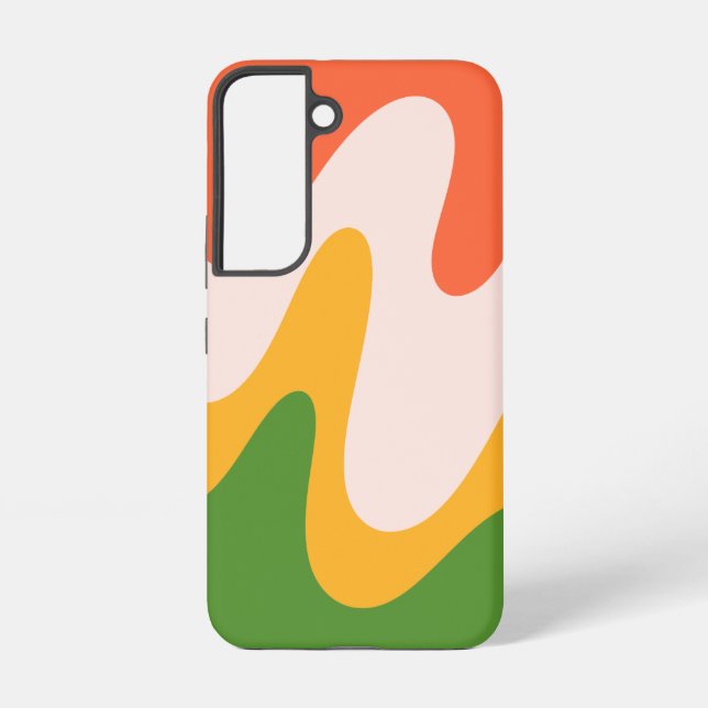 Funda para Samsung Galaxy S22 con formas fluidas o (Reverso )