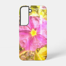 Funda para SAMSUNG GALAXY S22 estilo flor púrpura