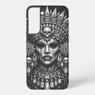 Funda Para Samsung Galaxy S22+ Sacerdotisa Coronada de Calavera — por BurnsInHell