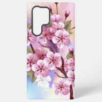 Sakura rosa sobre fondo de pintura