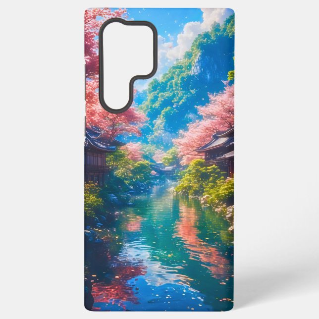 Funda Para Samsung Galaxy Sakura Utsuru Seiryū  (Reverso )