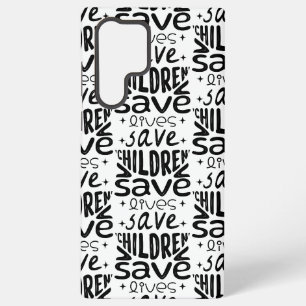 Funda Para Samsung Galaxy S22 Ultra Salvar Niños, Salvar Vidas