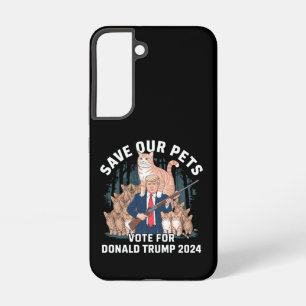 Funda Para Samsung Galaxy S22 Salvemos a Nuestros Animales 2024 Presidente Trump