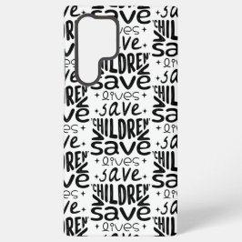 Funda Para Samsung Galaxy S22 Ultra Salven niños, salven vidas