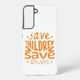 Funda Para Samsung Galaxy S22+ Salven niños, salven vidas
