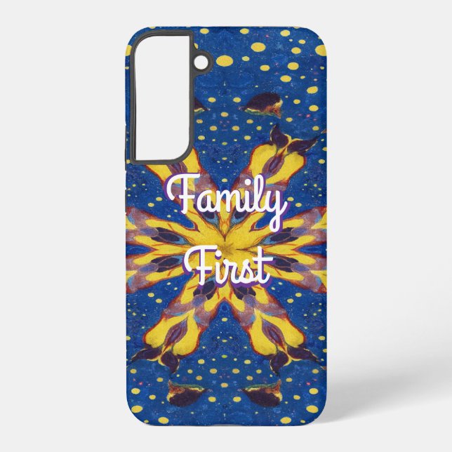Funda Para Samsung Galaxy Samsung Case with “Family First” – Elegant Massage (Reverso )