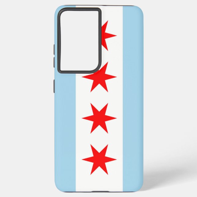 Funda Para Samsung Galaxy Samsung Galaxy S21 Bandera Ultra Funda de Chicago (Reverso )