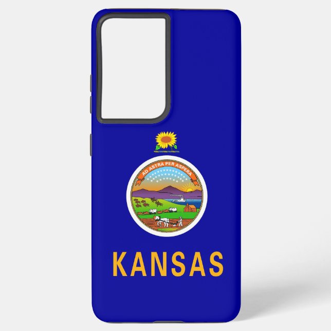 Funda Para Samsung Galaxy Samsung Galaxy S21 Bandera Ultra Funda de Kansas (Reverso )