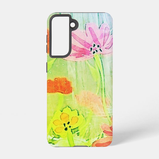 FUNDA PARA SAMSUNG GALAXY SAMSUNG GALAXY S21 FLOWER STYLE DISEÑN (Reverso )