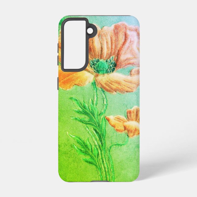 FUNDA PARA SAMSUNG GALAXY SAMSUNG GALAXY S21 FLOWER STYLE DISEÑN (Reverso )