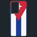 Funda Para Samsung Galaxy S21 Ultra Samsung Galaxy S21 Ultra Funda con bandera cubana<br><div class="desc">Transforme su Samsung Galaxy S21 Ultra con nuestra exclusiva cubierta telefónica con la bandera de Cuba! Esta portada de teléfono, elaborada con meticulosa atención a los detalles, muestra orgullosamente el icónico diseño de la bandera cubana. La bandera tiene tres franjas horizontales azules y dos blancas, con un triángulo equilátero rojo...</div>