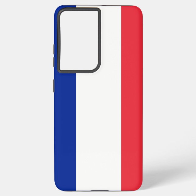 Funda Para Samsung Galaxy Samsung Galaxy S21 Ultra Funda con bandera frances (Reverso )