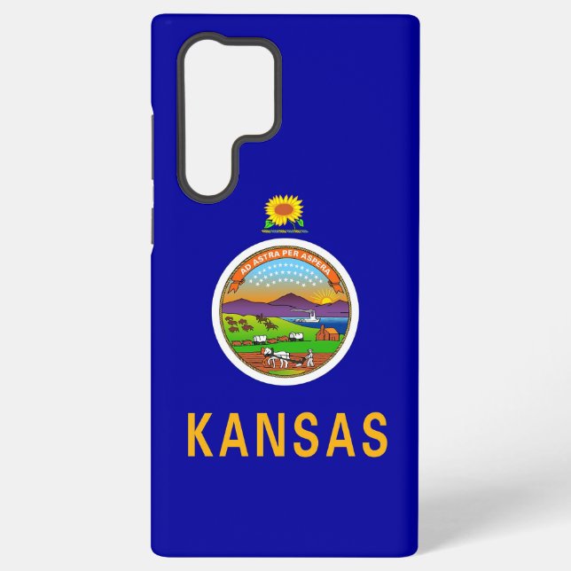 Funda Para Samsung Galaxy Samsung Galaxy S22 Bandera Ultra Funda de Kansas (Reverso )