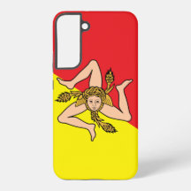 Samsung Galaxy S22 Plus Bandera Funda de Sicilia, 