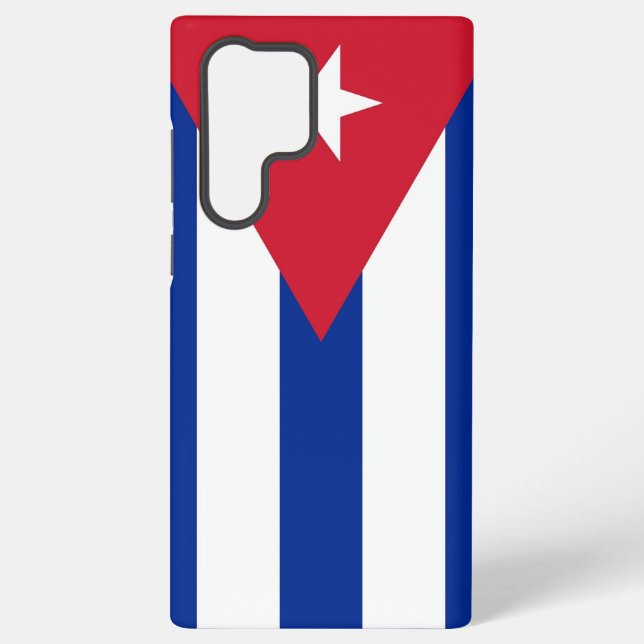 Funda Para Samsung Galaxy Samsung Galaxy S22 Ultra Funda con bandera cubana (Reverso )